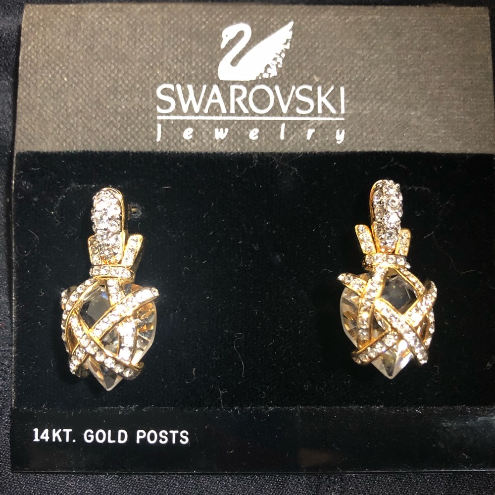 New Swarovski crystal earrings